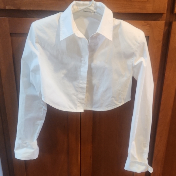 The Frankie Shop White Dress Shirt Crisp Cotton Classic - Picture 2 of 5
